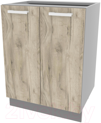 Шкаф-стол кухонный Интерлиния Компо НШ60р-2дв - фото