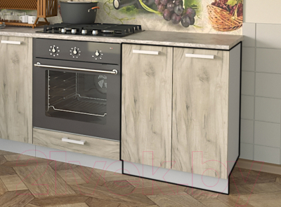 Шкаф-стол кухонный Интерлиния Компо НШ60р-2дв