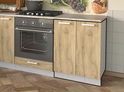 Шкаф-стол кухонный Интерлиния Компо НШ60р-2дв