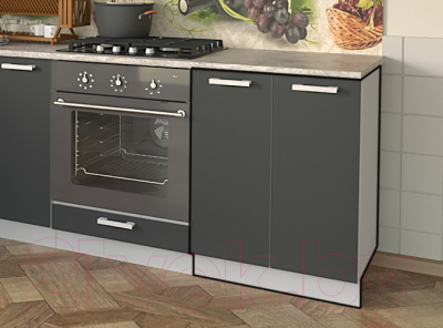 Шкаф-стол кухонный Интерлиния Компо НШ60р-2дв