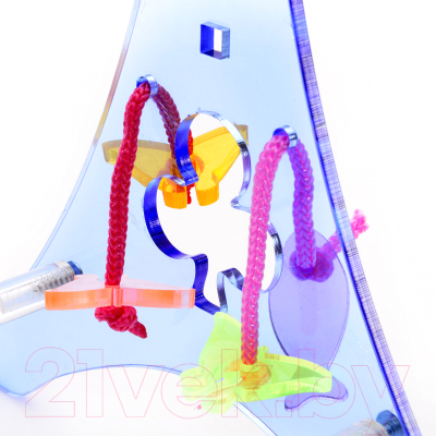 Подставка для клетки Happy Bird С минеральной жердью и игрушками / Z72128