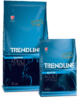 Сухой корм для кошек Trendline с лососем (15кг)