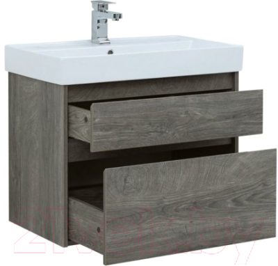 Тумба с умывальником Aquanet Nova Lite 75 / 245245 (с 2 ящиками)