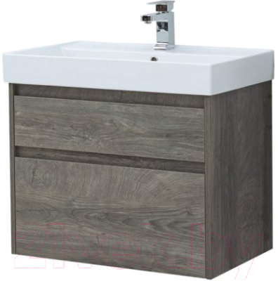 Тумба с умывальником Aquanet Nova Lite 75 / 245245 (с 2 ящиками)