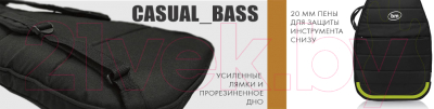 Чехол для гитары Bag & Music Casual Bass BM1047