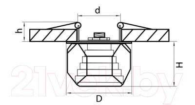 Точечный светильник Lightstar Romb 004060
