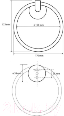 Кольцо для полотенца Bemeta 104204060