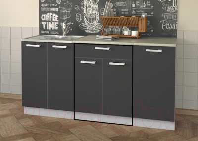 Шкаф-стол кухонный Интерлиния Компо НШ60рш1