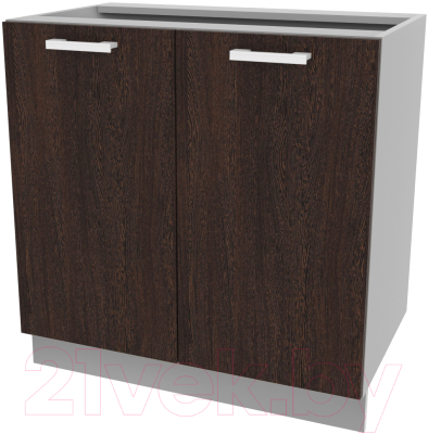 Шкаф-стол кухонный Интерлиния Компо НШ80р-2дв - фото