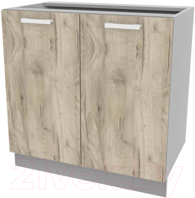 Шкаф-стол кухонный Интерлиния Компо НШ80р-2дв - фото