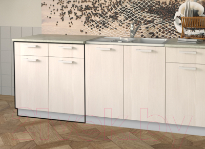 Шкаф-стол кухонный Интерлиния Компо НШ80рш2