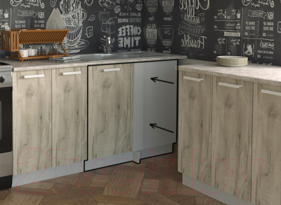 Шкаф под мойку Интерлиния Компо НШ98-М.П