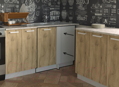 Шкаф под мойку Интерлиния Компо НШ98-М.П