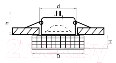 Точечный светильник Lightstar Faceto 006350