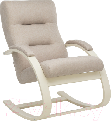 Кресло-качалка Импэкс Leset Милано (слоновая кость/малмо 05 бежевый) - фото