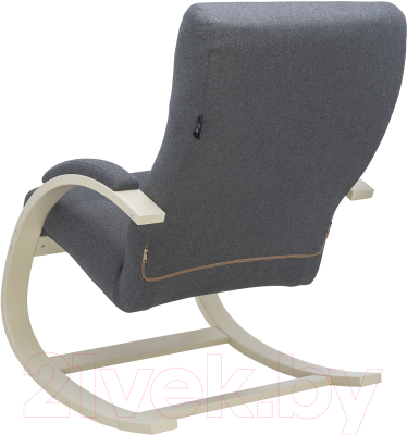 Кресло-качалка Импэкс Leset Милано (слоновая кость/малмо 95 серый)