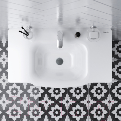 Тумба с умывальником AM.PM Like M80FSX0802WG + M80WCC0802WG