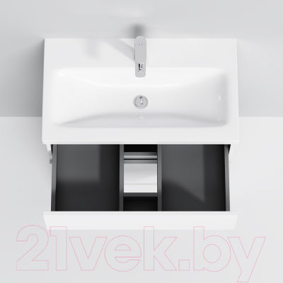 Тумба с умывальником AM.PM Gem M91FSX0752WG + M90WCC0752WG