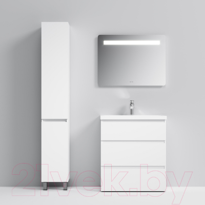 Тумба с умывальником AM.PM Gem M91FSX0752WG + M90WCC0752WG