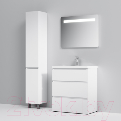 Тумба с умывальником AM.PM Gem M91FSX0752WG + M90WCC0752WG