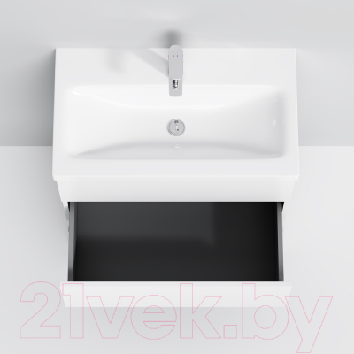 Тумба с умывальником AM.PM Gem M91FSX0752WG + M90WCC0752WG