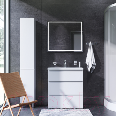 Тумба с умывальником AM.PM Gem M91FSX0752WG + M90WCC0752WG