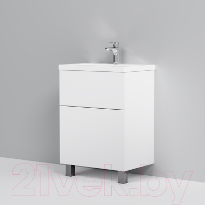 Тумба с умывальником AM.PM Gem M90-FSX0602-WC0602WG