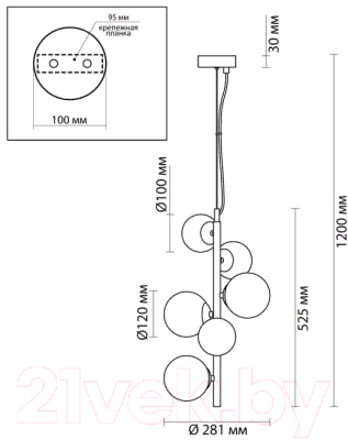Люстра Odeon Light Tovi 4818/6