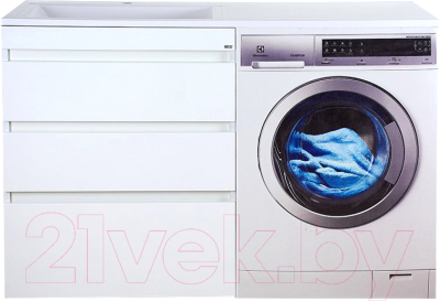 Тумба с умывальником Misty Фостер 70 / Э-Фос01070-013ЯНС+Гавана 130D L - фото