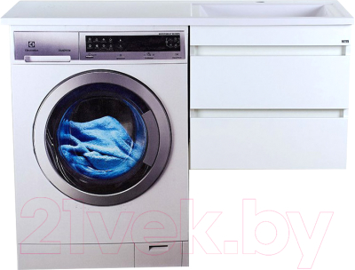 Тумба с умывальником Misty Фостер 55 / Э-Фос01055-012Я + Гавана 120 D R - фото