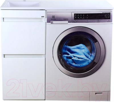 Тумба с умывальником Misty Фостер-40 / Э-Фос01040-012Я + Гавана 100 D L - фото