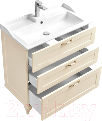 Тумба с умывальником Акватон Леон 80Н (1A1878K0LBPR0)