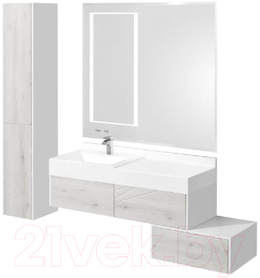 Тумба с умывальником Акватон Сакура 120 (1A2197K1SKW80)