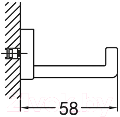 Крючок для ванной Cezares Maxima CZR-F-8922
