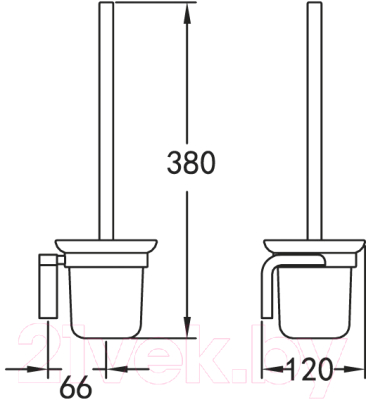 Ершик для унитаза Cezares Ultima CZR-F-8932