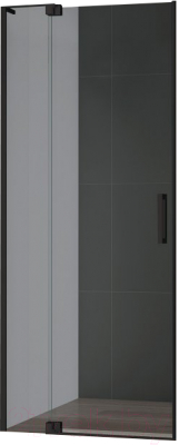 Душевая дверь Cezares SLIDER-B-1-80/90-GRIGIO-NERO - фото