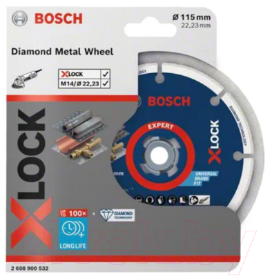 Отрезной диск алмазный Bosch X-lock 2.608.900.532