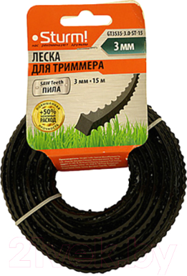 Леска для триммера Sturm! GT3535-3.0-ST-15 - фото