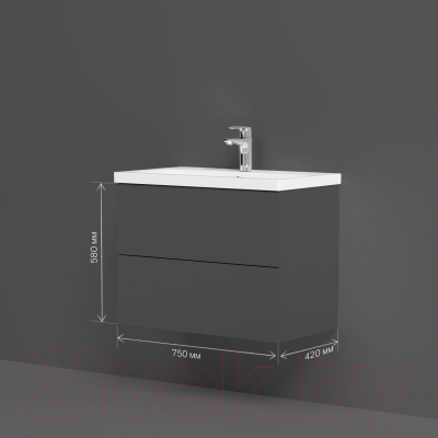 Тумба под умывальник AM.PM Gem M90FHX07522GM