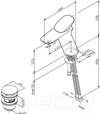 Смеситель AM.PM Spirit V2.0 F70A82100