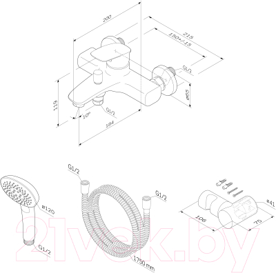 Смеситель AM.PM Spirit V2.1 F71A15000