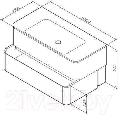 Тумба под умывальник AM.PM Sensation M30FHX1002TF