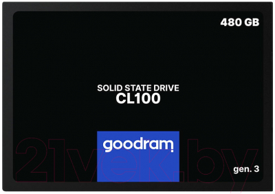 SSD диск Goodram CL100 Gen. 3 480GB (SSDPR-CL100-480-G3) - фото