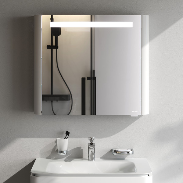 Шкаф с зеркалом для ванной AM.PM Sensation M30MCR0801WG