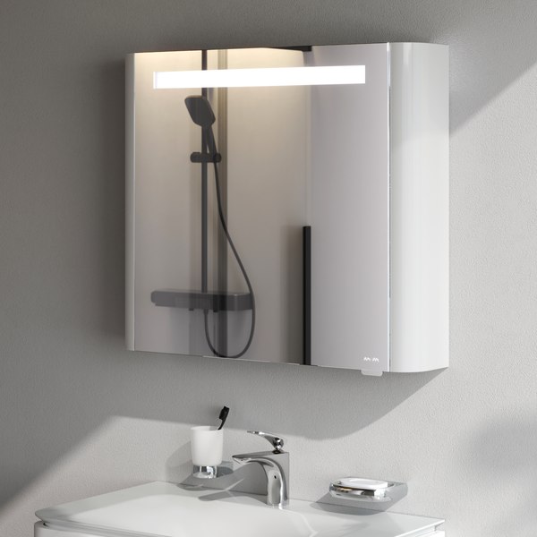 Шкаф с зеркалом для ванной AM.PM Sensation M30MCR0801WG