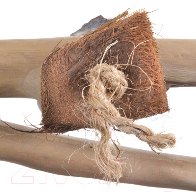 Жердочка для птиц Happy Bird Ветвь кофейная с игрушками, L / H71052