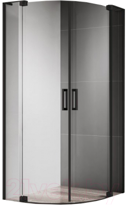 Душевой уголок Cezares SLIDER-R-2-90/100-C-NERO - фото