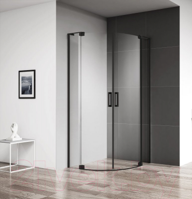 Душевой уголок Cezares SLIDER-R-2-90/100-C-NERO