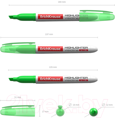 Текстовыделитель Erich Krause Visioline V-15 / 30972