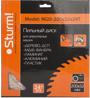 Пильный диск Sturm! 9020-200-32-24T